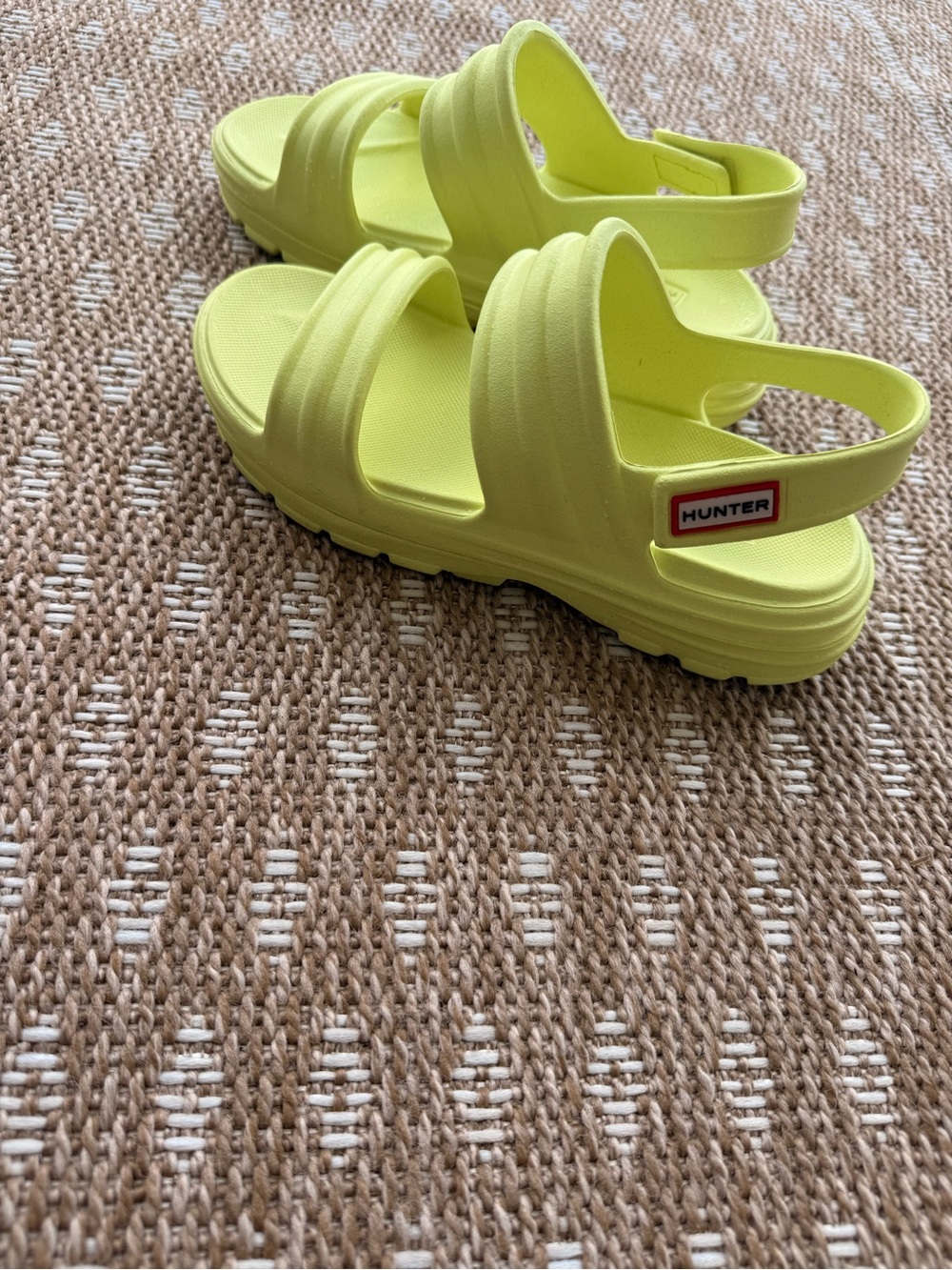 Hunter Bloom Bright Yellow Sandals